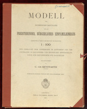 1901 Modell Zeichnerischen Darstellung Freistehendes Seyffarth Germany Architect - £144.77 GBP