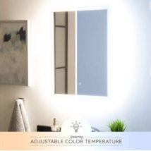 New Araica Lighted 20&quot; Mirror with Tunable Led &amp; Touch Sensor by Signatu... - £159.66 GBP