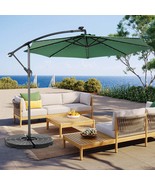 10ft Solar LED Patio Umbrella (Dark Green) - €131,02 EUR