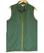Coldwater Creek Vest Womens M Green  Full Zip Pockets Quilted Lightweigh... - $508.31 MXN