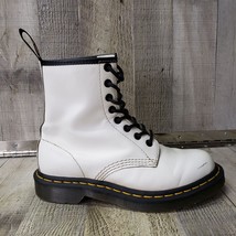 Dr Martens Boots White Lace-Up Women’s Sz 6 Docs Original Platform 8 Eye... - $39.55