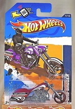 2012 Hot Wheels #137 HW City Works 7/10 BAD BAGGER Purple w/Black MC3 Sp Red Rim - £7.44 GBP
