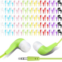 100 Pack Earphones Bulk Kids Ear Earbud Headphones For Classroom School,... - $57.99