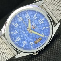 Vintage Refurbished Seiko 5 Auto 7009A Japan Mens Date Blue Watch 603-a313711-6 - £31.44 GBP