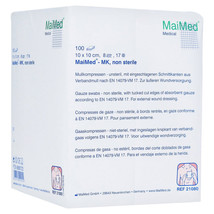 Gauze compresses 10x10 cm non-sterile 8-ply 100 pieces - $95.00