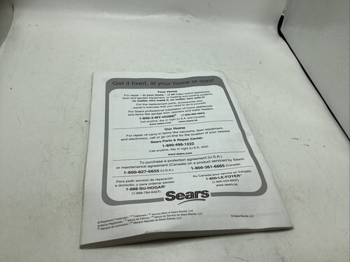 Original Craftsman  10” Table Saw Manual. 137.248850 Item image 4