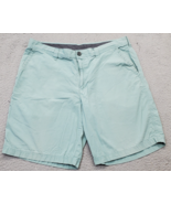 Columbia Chino Shorts Mens Size 36W Green Sportswear Slash Pockets Mid W... - $37.71 CAD