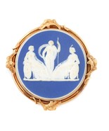 Wedgwood Cameo Porcelain Pendant with 14k Yellow Gold Bezel - $2,901.23 CAD