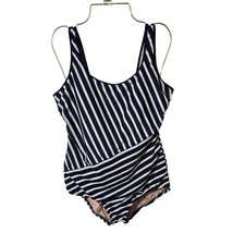 Lands End 12 Chlorine Resistant Soft Cup Tugless Sporty One Piece Swimsuit - £23.56 GBP