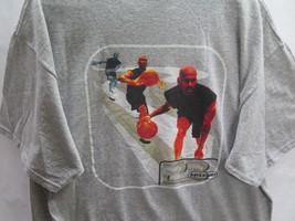 Vtg Nike Michael Jordan T-Shirt Sz Large L USA Made Gray Graphic Jumpman Rare 23 - £100.84 GBP