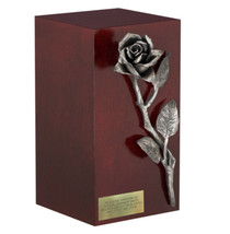 rose urn for ashes Decorative urn with rose for adult Personalized cremate urn - £166.44 GBP+