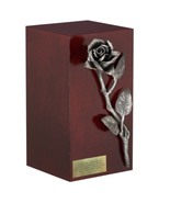 rose urn for ashes Decorative urn with rose for adult Personalized crema... - £165.01 GBP+