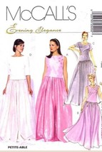 McCall's Sewing Pattern 2520 Misses Formal Top Skirt Size 8-12 - $8.36