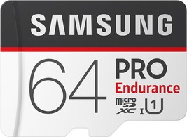 Samsung PRO Endurance 64GB 100MB/s (U1) MicroSDXC Memory Card with Adapter...  - £12.10 GBP+