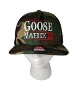 Goose Maverick &#39;20 Richardson Camo Green Logo Snapback Trucker Hunting Hat - £19.69 GBP