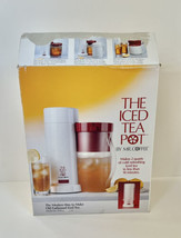 New Open Box Mr. Coffee Iced Tea Pot Maker 2 Qt Size Model TM1 Red Lid Pitcher - £35.96 GBP