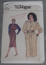 Very Easy Vogue Pattern 8619 Misses&#39; A-Line Dress Sizes 8-12 Uncut Vintage - £9.59 GBP