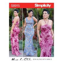 Simplicity Sewing Pattern 8915 Dress Gown Mimi G Misses Size 20W-28W - $6.85