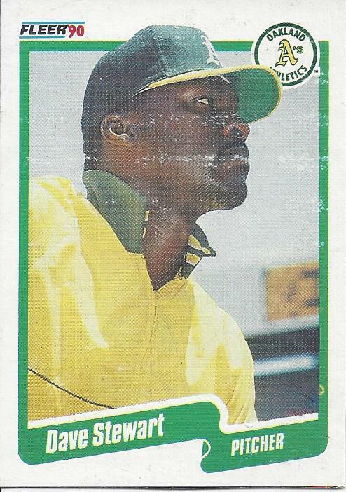 Primary image for 1990 Fleer Box Card Dave Stewart 26 Athletics VG