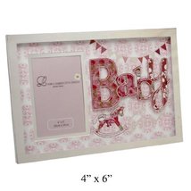 Laura Darrington Baby Girl 4&quot; x 6&quot; Frame - Typography Collection in gift... - $20.78