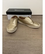 Wanted SHOES Slip On Fashion Sneaker Gold Blend Size 7 - 257854 Good Use... - $22.00