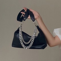 Fashion Women Messenger Bag PU Leather Elegant Chain  Purse  Crossbody bags Pouc - £53.44 GBP