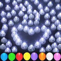 100Pcs Led Balloon Lights, Flash Waterproof Round Balls Light Up For Balloon Pap - £15.97 GBP