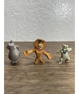 Dreamworks Madagascar McDonald’s Toys Lot Of 3 King Julian Gloria Alex KG  - $188.30 MXN