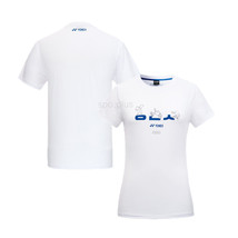 YONEX 23FW Women&#39;s Badminton T-Shirts Apparel Top Sportswear White NWT 239TR016F - £28.94 GBP