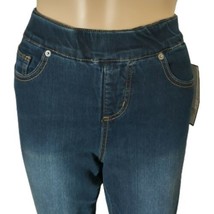 Women With Control Wonder Denim Jeans Sz 4 Leggings Medium Wash Renee Goldstein - £23.32 GBP