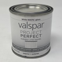 Valspar Project Perfect 60090 Interior Exterior Latex Enamel Gloss, Whit... - £11.07 GBP