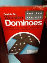 Double Six Wooden Dominoes - $3.96