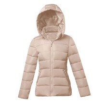 European Fashion Pure White Women&#39;s Jacket Winter Hooded Coats Female Warm Parka - £40.89 GBP
