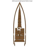 2009 Fountain 33 Lightning Swim Platform Cockpit Pad Boat EVA Foam Floor... - $1,503.11 CAD
