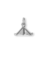 Oxidized Sterling Silver 3D Tent Charm for Charm Bracelet or Necklace - $23.00