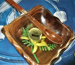 Wood Bowl &amp; Spoon from Hawaii - £7.97 GBP