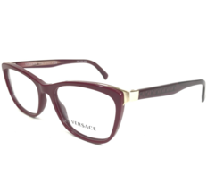 Versace Eyeglasses Frames MOD.3255 5263 Red Gold Cat Eye Full Rim 52-17-140 - £104.46 GBP