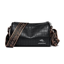 Hot Sale New Cylinder Shoulder Bag Fashion Crocodile Pattern Leather Women Handb - £30.96 GBP