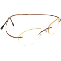 Silhouette Eyeglasses M 7395 6069 Titan Brown Rimless Frame Austria 47[]19 140 - £59.79 GBP