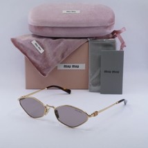 MIU MIU MU56ZS 5AK20I Gold/Light Purple Brown 56-17-140 Sunglasses New Authentic - £304.28 GBP