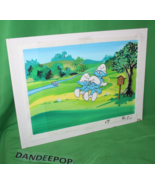 The Smurfs Original Production Registry Hand Painted Animation Cel Golf ... - £640.78 GBP