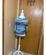 Ruby rd. NWOT Ladies Petite Small top, Vibrant colors of blues, corals - $44.25 CAD