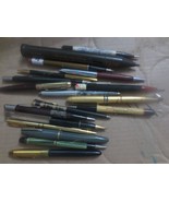 Vintage lot of 17 Mechanical Pencils Ball point Pens Wolfs Head Oil Adve... - £21.78 GBP