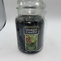 Yankee Candle Balsam &amp; Cedar - 22 oz Original Large Jar Scented Candle NEW - £15.91 GBP