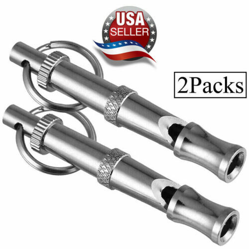 2 Pcs Set Adjustable Dog Obedience Stop Barking Hot Pet Dog Training Whi... - $7.67