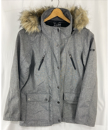 CB SPORTS Light Weight Hooded Jacket Faux Fur Trim Women&#39;s Size XL - $32.24 CAD