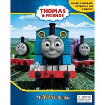 Thomas &amp; Friends Busy Book Storybook 12 Figurines &amp; A Playmat Phidal Pub... - $14.00