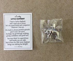 Ganz Lucky Little Elephant Charm with Token Card nwt - £3.60 GBP