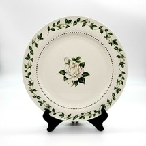 Superior Hall Quality Cameo Rose White Dinner Plate 10 1/4&quot; Vintage Repl... - £14.77 GBP