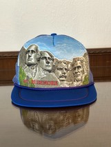 Mt. Rushmore Hat Blue Mesh Trucker Adjustable Snapback Travel Souvenir N... - $18.41